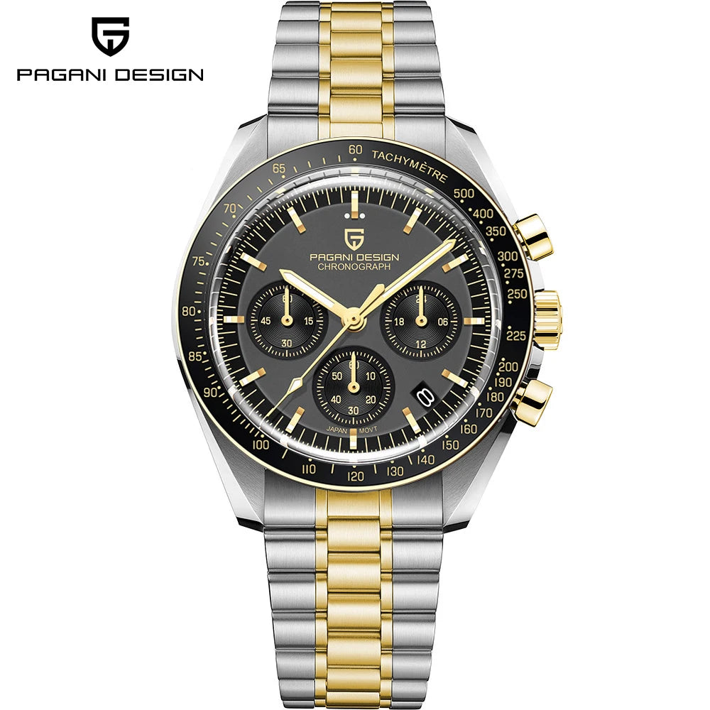 PAGANI DESIGN PD1701 Tribute to CK2998 Moon Watch Retro Quartz Watch For Men AR Sapphire crystal Sport Chronograph Man 2026 New