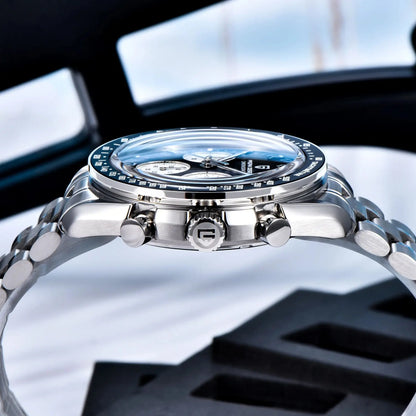 PAGANI DESIGN 2026 New Mens Watches Panda Moon Watch Luxury Quartz Watch For Men Automatic Date Sport Chronograph Wristwatch Men