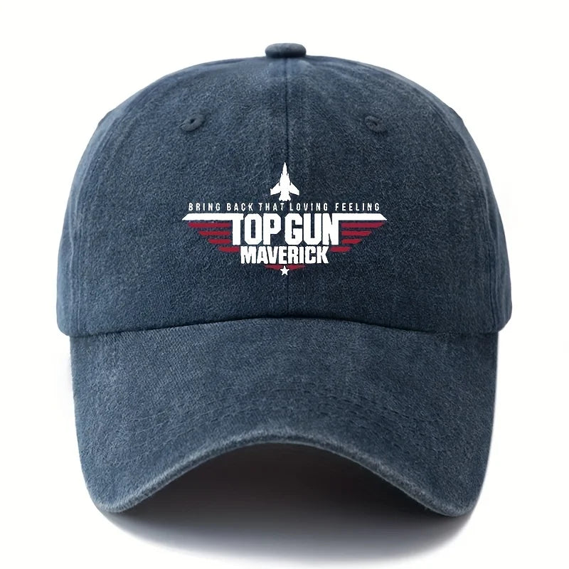 "TOP GUN MAVERICK" Men'S Classic Vintage Baseball Cap, Adjustable  Hat with Curved Brim, Casual Outdoor Sports