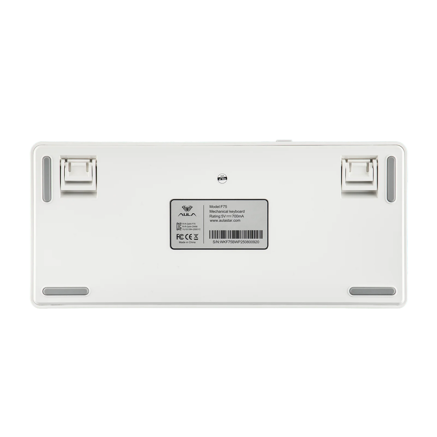 EPOMAKER AULA F75 ISO-ES 75% Spanische QWERTY Hot-Swap, Gasket-Mounted, kabelgebundene/Bluetooth/2.4GHz kabellose mechanische Gaming-Tastatur mit RGB-Hintergrundbeleuchtung