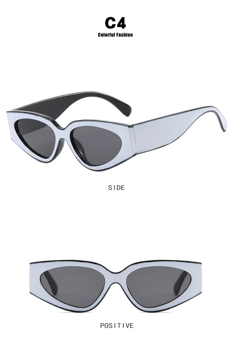 Ochelari de soare negri cu rame groase, model „Cat Eye”, pentru femei – ochelari de soare vintage la modă, ochelari clasici pentru doamne