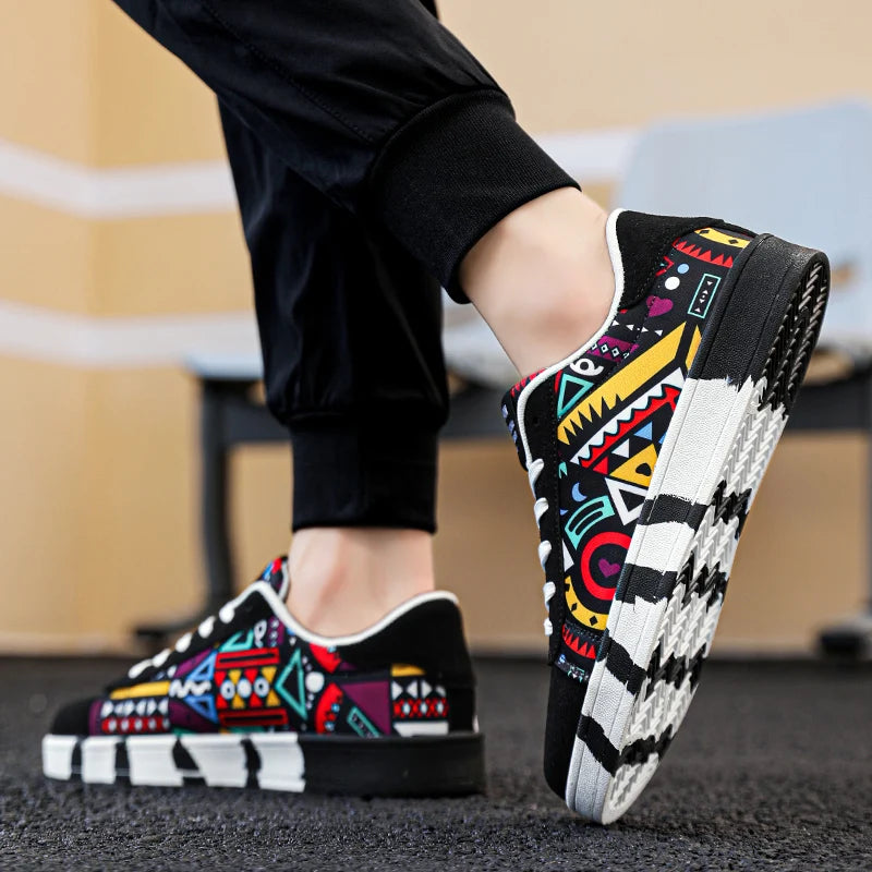 YRZL skateschoenen voor heren, canvas sneakers, casual ademende wandelschoenen, lichtgewicht platte herenschoenen, streetwear trend sportschoenen