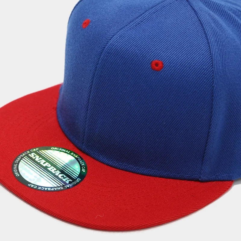 Hot Sale Cap Plain Snapback High Quality Adult Hip Hop Baseball Cap Men Women Outdoor Leisure Fashionable color blocked Hat