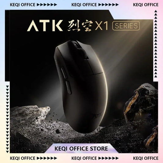 Mouse gaming wireless ATK Blazing Sky X1/X1V2 8K a bassa latenza, leggero per FPS, Liekong E-sports, accessori PC personalizzati