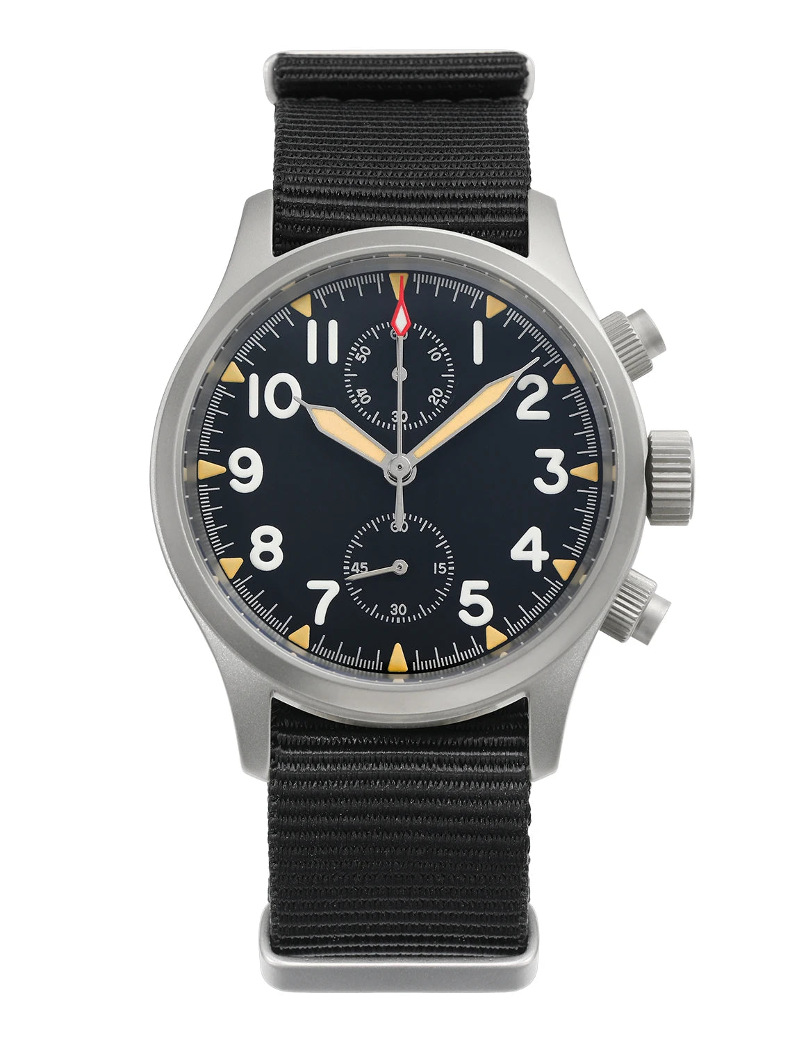 Militado ML1868 Watch VK61 Quartz Movement 100m Waterproof Watches Men Stainless Steel Chronograph Sapphire Crystal Wristwatch