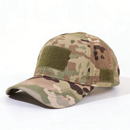1PC outdoor functional camouflage baseball cap! Quick drying fabric+DIY sticker, a must-have for tactical trendsetters to wear