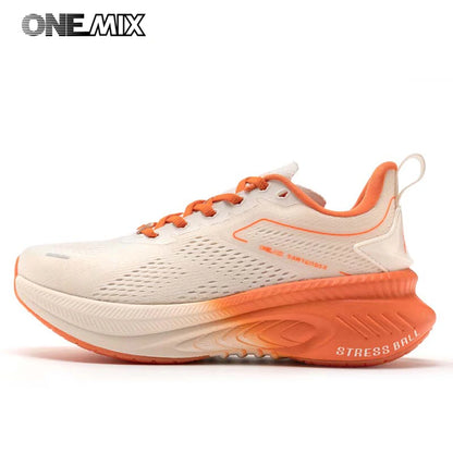 ONEMIX New Style Autumn Winter Men Running Shoes Ourdoor Jogging Cushioning Breathable Lightweight Elastic Sports Sneakers