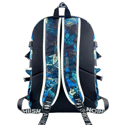 Mochila escolar para estudante com estampado do jogo Fortnite, para rapazes e raparigas, grande capacidade, impermeável, leve e resistente, presente de aniversário