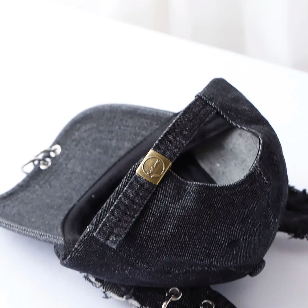 new fashion Girl New Jeans Long Rabbit Ears Cowboy Baseball Hat Wash Graffiti Hip Hop Cap Women Men Party Team Baseball Cap