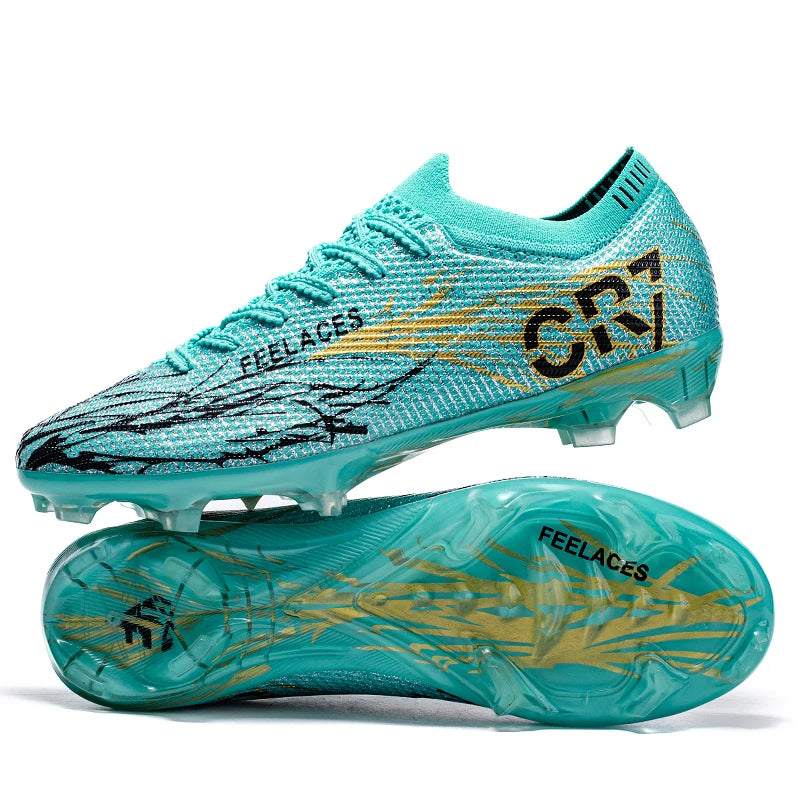 Chaussures de football légères pour hommes et jeunes, crampons d'entraînement d'extérieur, baskets de football respirantes et antidérapantes