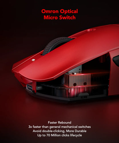 KYSONA Jupiter Series Gaming Mouse Wired Wireless Mice 8Khz PAW3950 Sensor Bluetooth 46g Rechargeable Web Driver For PC Laptop