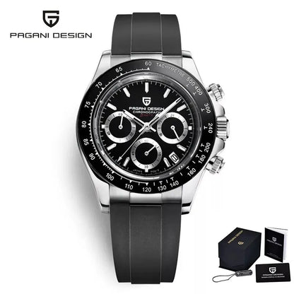 PAGANI DESIGN 2025 New Men's Watches Luxury Rose Gold Quartz Watch For Men 100M Waterproof Sports Chronograph Wristwatch Men