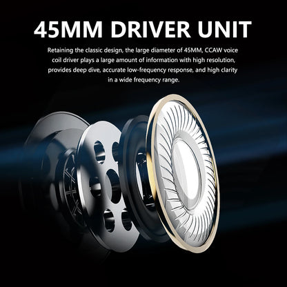 Sanpusen ATH-M50X Professional Studio Monitoring Headphones with 45mm Drivers for Clear Sound and Superior Isolation