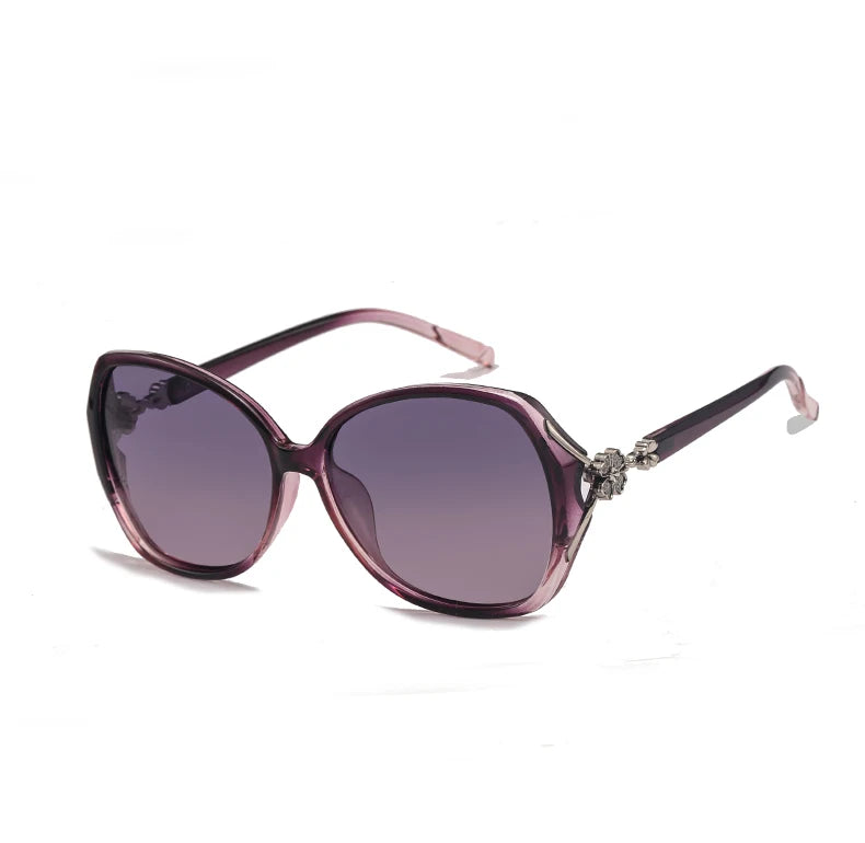 2021 Luxury Women Polarized Sunglasses Latest Lady's  UV400 Protection Crystal Feminin Cool Sun Glasses Diamond Vintage Gafas