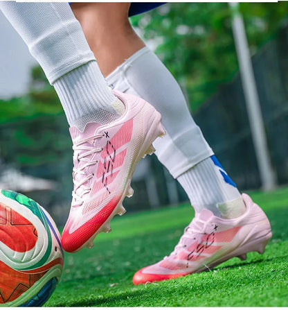 Nouvelles chaussures de football pour hommes, chaussures de sport d'extérieur, chaussures d'entraînement, chaussures de football antidérapantes, baskets professionnelles ultralégères unisexes