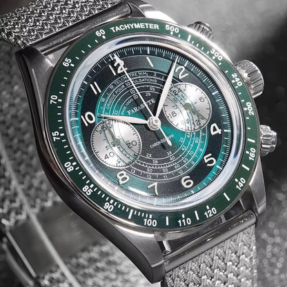 FARASUTE New Japan VK64 Quartz Movement Men Watch Casual 10Bar Waterproof Speed Sports Chronograph Wristwatch Clock Reloj Hombre