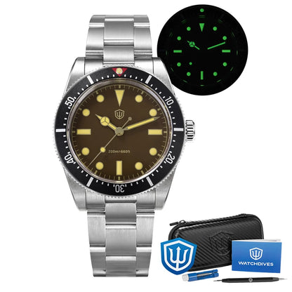 Watchdives WD7922 Quartz Watch VH31 Movement 200m Waterproof Men Watches Sapphire Crystal Luminous Vintage Watches with Gift Box