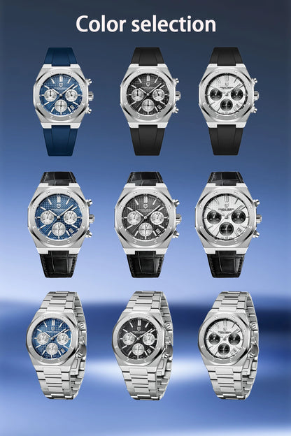Pagani Design 2026 New VK63 Men's Business Quartz Watch Sapphire Stainless Steel 20Bar Waterproof Sports Chronometer Code Watch