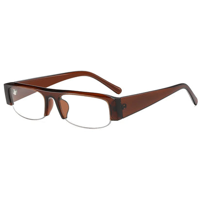 ochelari de soare vintage, mici, dreptunghiulari, cu jumătate de ramă, negri, cu lentile în degrade leopard, pentru femei, ochelari de soare la modă pentru condus