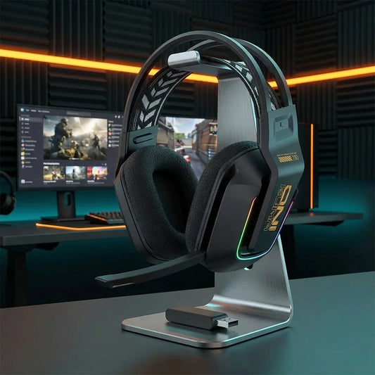 ONIKUMA Gt808 45dB Active Noise Canceling Wireless Headset | Hi-Res Audio, 1200mAh Battery 2.4GHz, Bluetooth, Wired