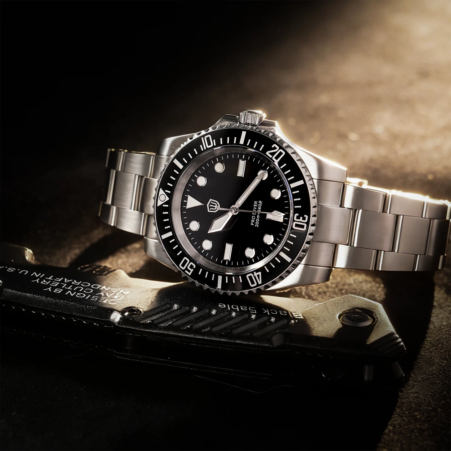 Watchdives WD1680Q V2 Men Watch VH31 Sweep Second Quartz Movement AR Sapphire Luminous BGW9 20Bar Waterproof Steel Wristwatches