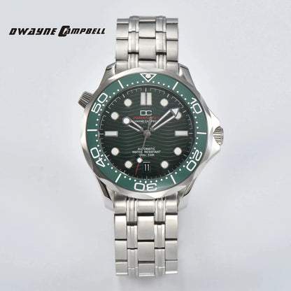 DWAYNE CAMPBELL Orologio da uomo di alta gamma NH35 automatico meccanico, lunetta in ceramica, impermeabile, classico da business