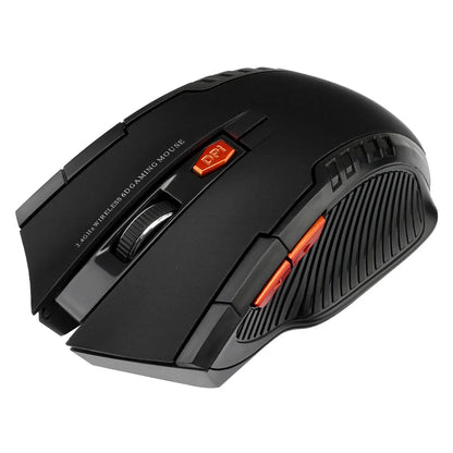 2.4GHz bežični optički gaming miš s USB prijamnikom, 2000DPI, 6 tipki, za računalo i prijenosno računalo