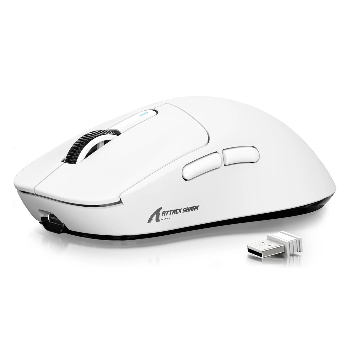 ATTACK SHARK X3 Wireless Gaming Mouse, 49g Ergonomic PC Mouse, Triple Modes PAW3395 26K DPI Optical Sensor, Programmable Buttons