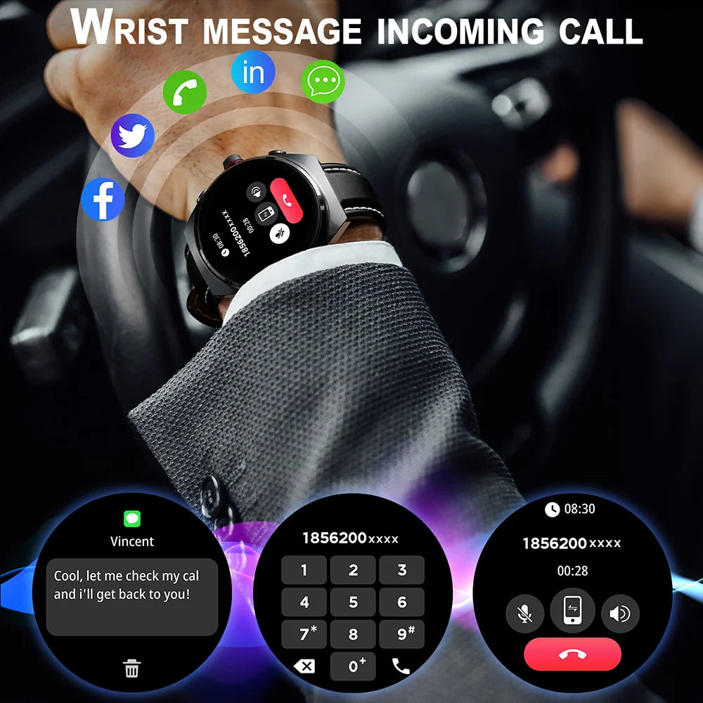 2026 New Smart Watch 2 in 1 With Earphone Smartwatch Bluetooth Call Men Watch Track Heart Rate Monitor Play Music SmartWatch