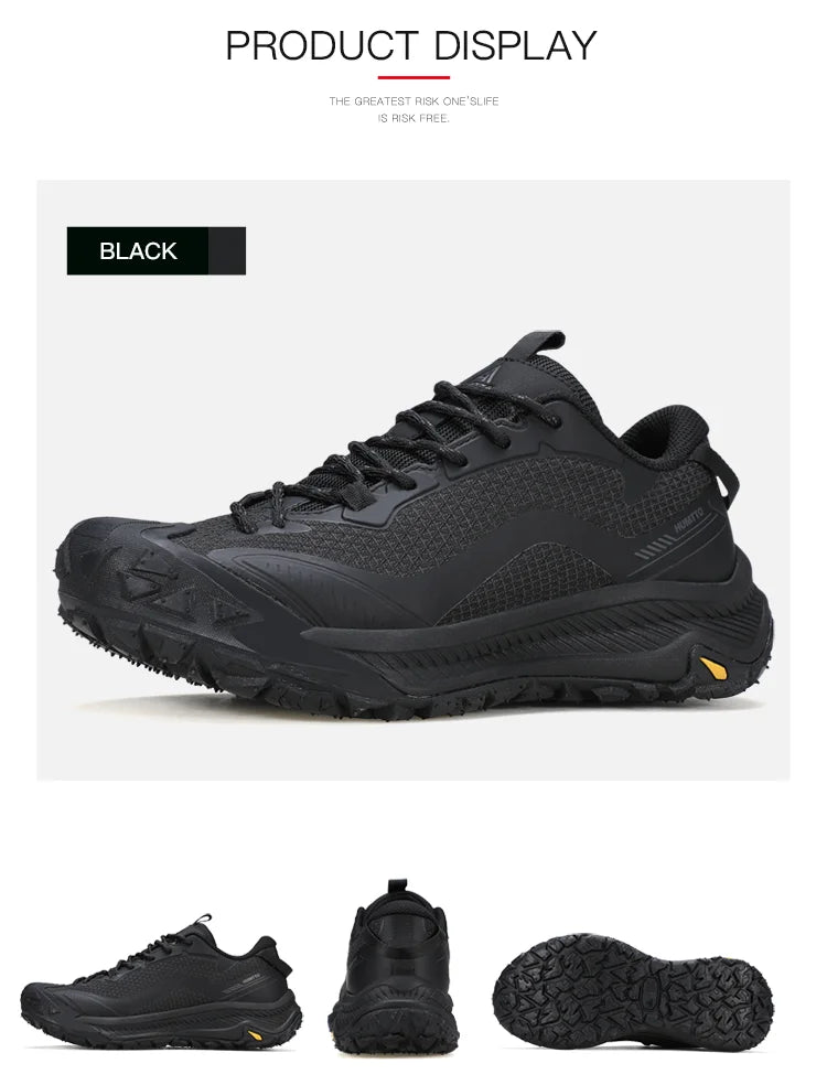 HUMTTO Trekking Shoes for Men Mountain Climbing Sneaker Outdoor Sports Shoe Breathable Walking Casual Sneakers Man Hiking Boots