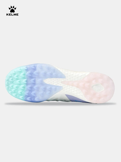 Kelme Men Training Tf Broken Nails Soccer Shoes Artificial Grass Anti-slippery Youth Football Shoes Calfskin Competition Shoes