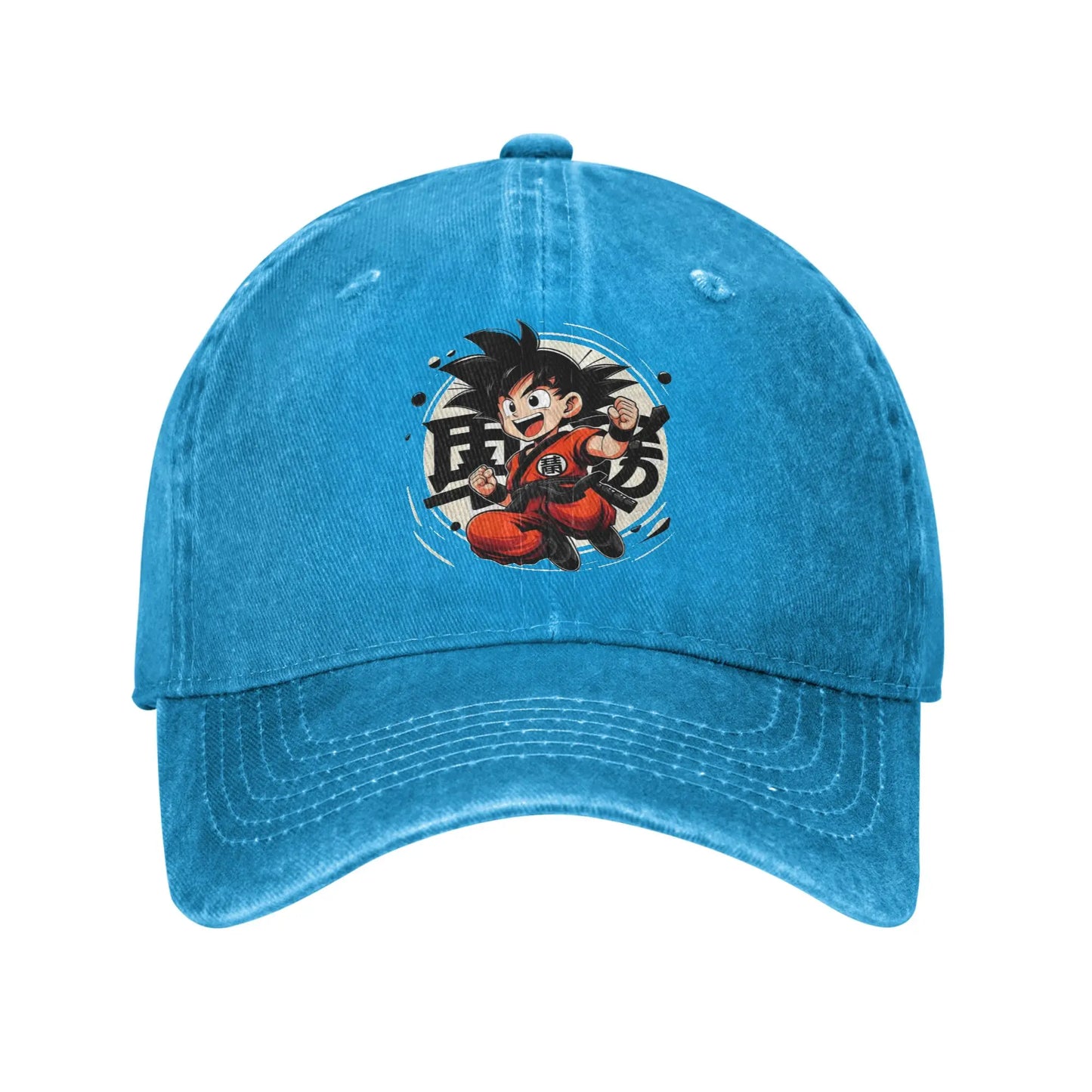 Goku Anime Dragon Ball Men Women Baseball Caps Distressed Denim Hats Cap Vintage Outdoor Running Adjustable Fit Headwear