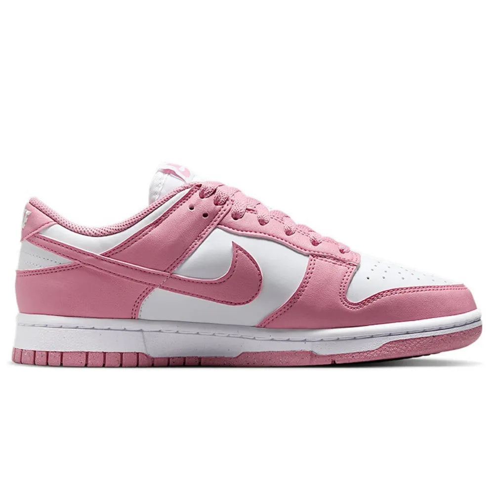 „NIKE Dunk Low Retro“ moteriški bateliai, rožiniai ir balti, žemi, retro stiliaus kasdieniai sportiniai bateliai, patvarūs sportiniai bateliai, riedlentininkų bateliai DD1873-112
