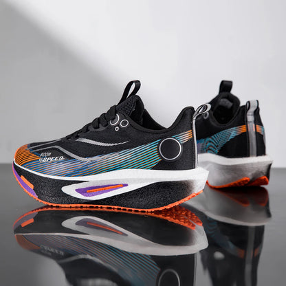 Zapatillas de running con placa de carbono para hombre y mujer, profesionales para maratón, competición y entrenamiento en carretera, transpirables y ligeras