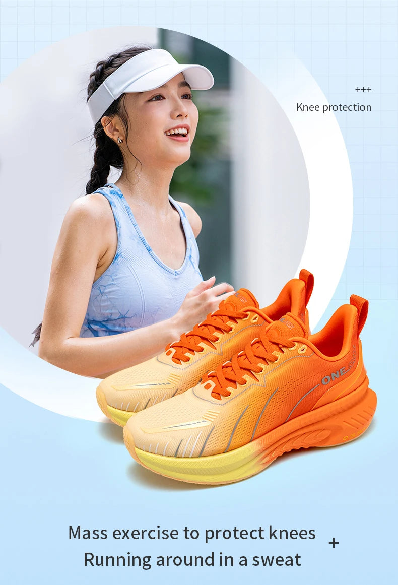 Zapatillas de running ONEMIX con nueva amortiguación para hombre, aptas para corredores de peso elevado, deportivas con cordones para mujer, antideslizantes, de exterior, zapatillas atléticas masculinas