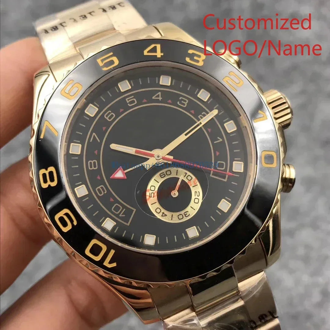 A989 Store Customized Watch Men's  44mm  Automatic Mechanical Male Brand Clock Top Watches