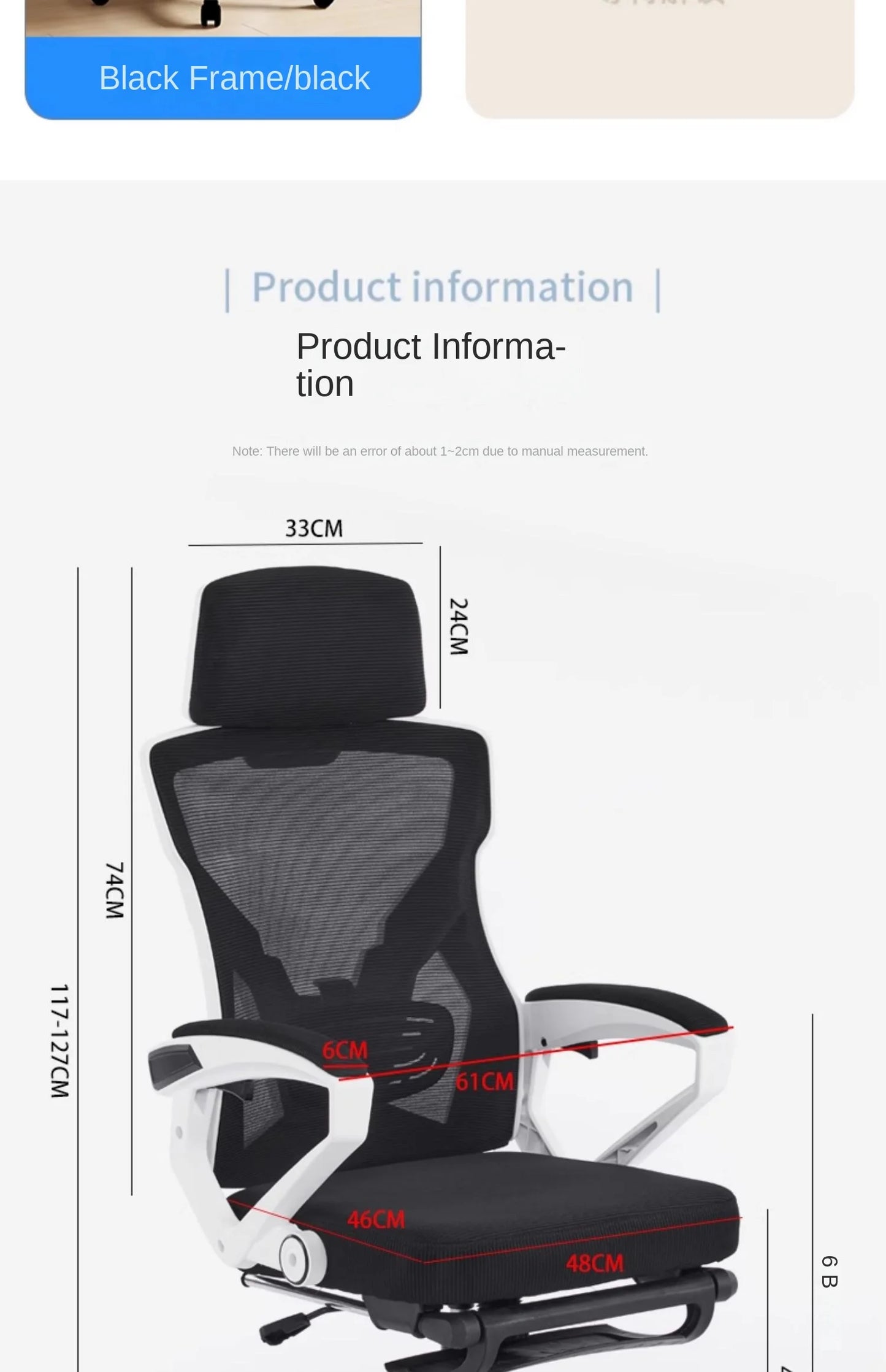 Ergonomic Reclining Seat, Comfortable Office Chair, Household Computer Chair, Student Dormitory, Gaming Chair with  Footrest