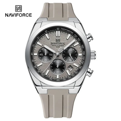 NAVIFORCE Herrenarmbanduhr – Luxuriöser und sportlicher Stil, Quarzwerk, 24-Stunden-Anzeige, Datumsfenster, Chronograph, wasserdicht – Geschenkidee für Herren