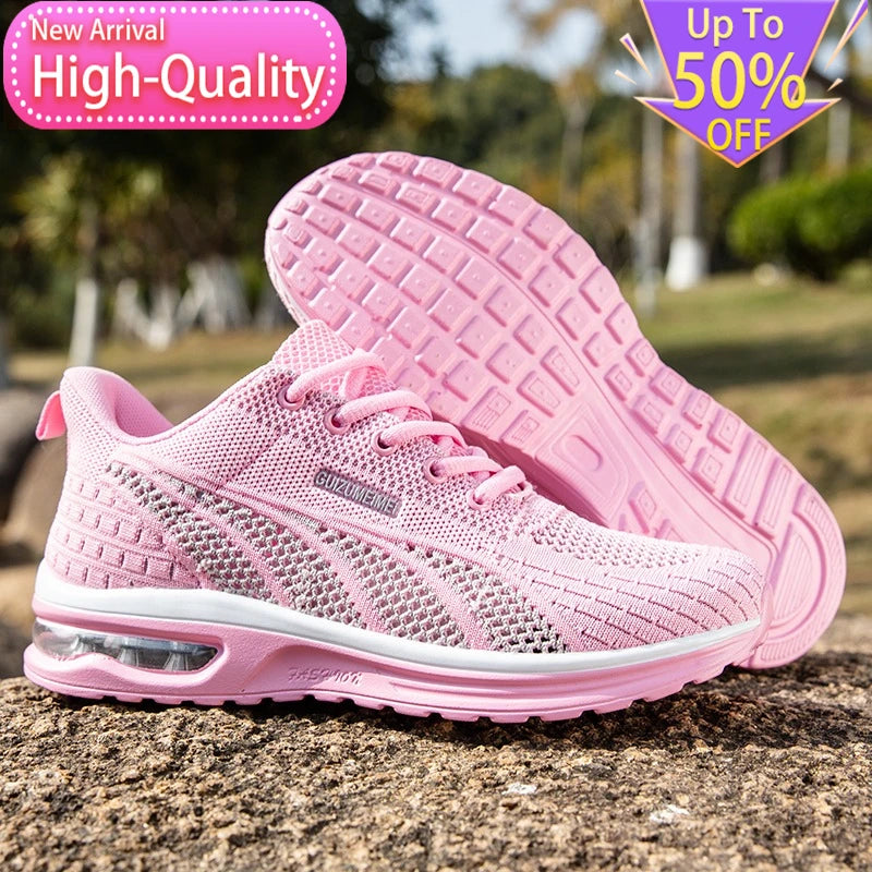 New summer rebound women's sports shoes, lightweight shock-absorbing running shoes, marathon foot protection balance walking shoes