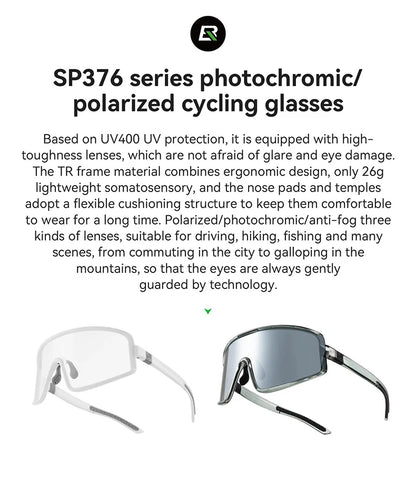Ochelari de ciclism ROCKBROS: ochelari de soare polarizați, fotocromatici, anti-ceață, ochelari de protecție rezistenți la vânt, ochelari sportivi pentru MTB și biciclete de șosea