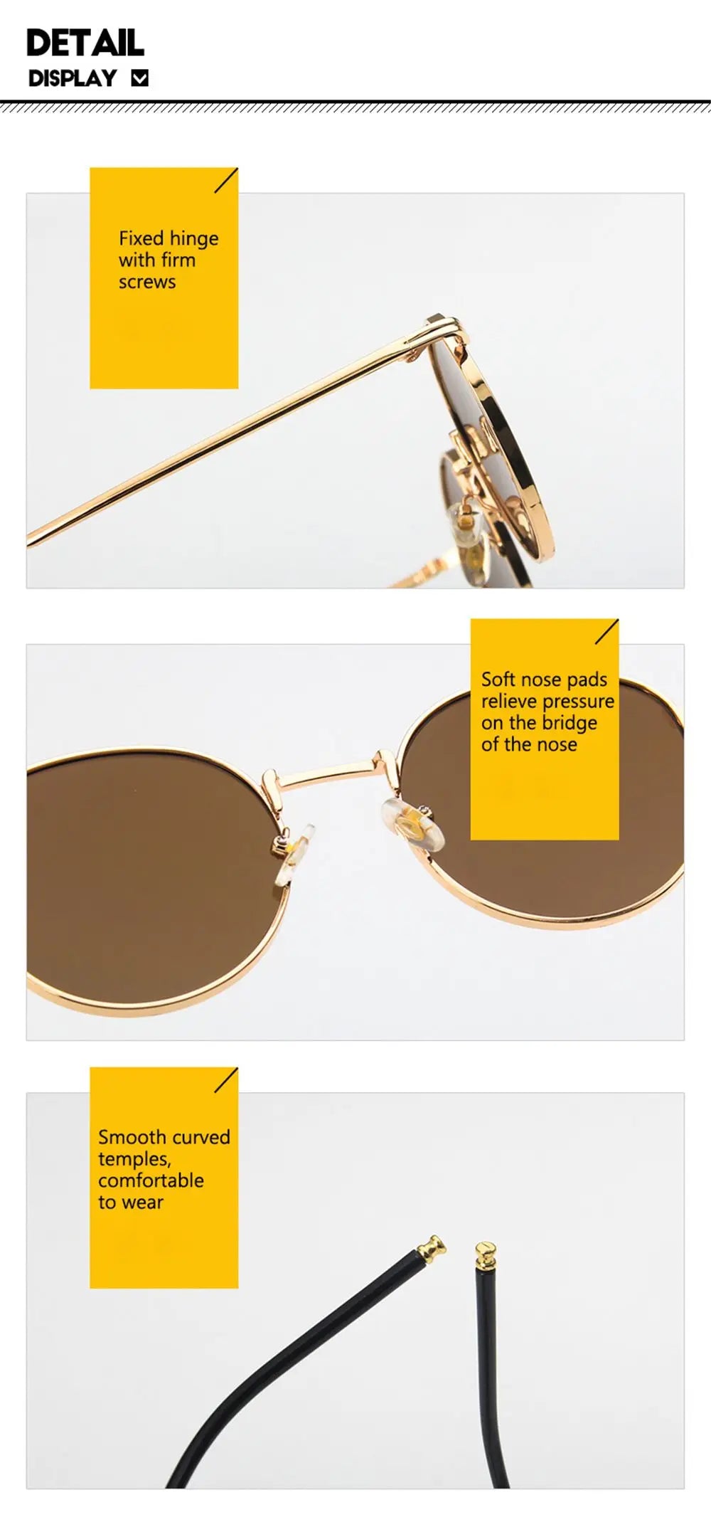 Ochelari de soare la modă pentru femei și bărbați, ochelari de soare rotunzi, ochelari pentru femei cu ramă metalică, ochelari de pescuit pentru bărbați, ochelari Hip Hop cu ramă metalică, ochelari de soare UV400