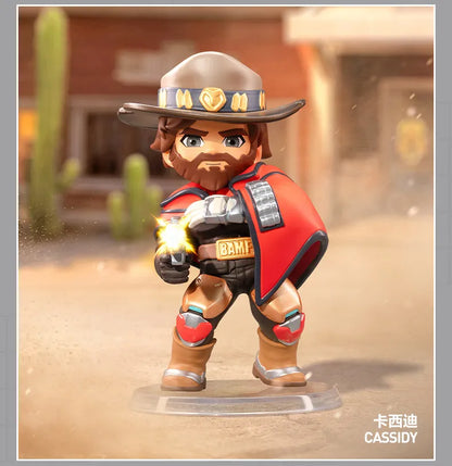 POP MART Overwatch Play of The Game Series Blind Box Mystery Box – urocze zabawki, ozdoby, figurki, dekoracje do domu, modele na biurko i lalki