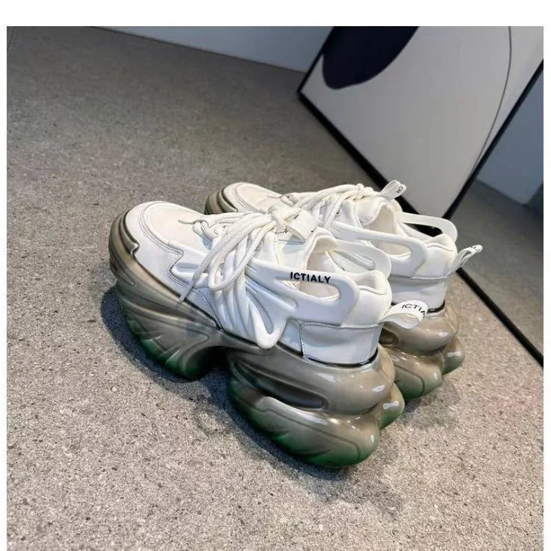 2026 Original Brand Couples Fashion Thick Bottom Sport And Leisure Shoe Designer Height Increase Anti Slip Outdoor Walking Shoe