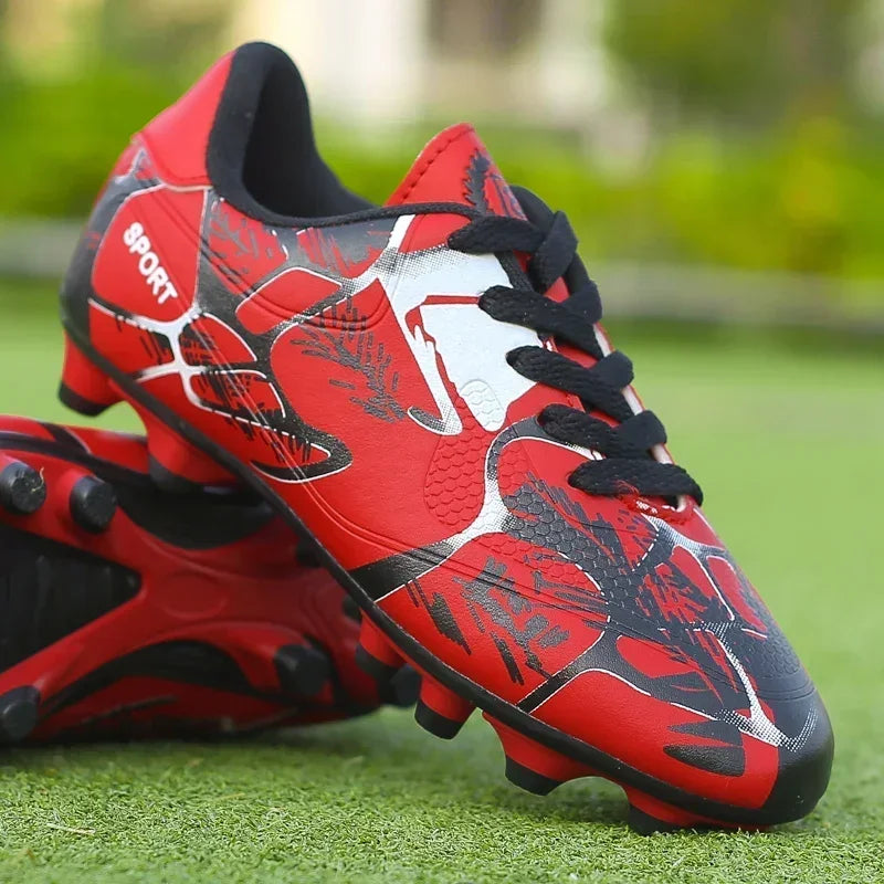 New Men Kids Soccer Shoes Cleats Ultralight Football Boots Boys Non-Slip Grass Adult Professional Training Shoes Drop Shipping