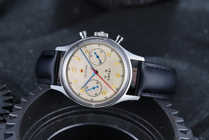 Seagull 1963 International Edition Orologio Meccanico da Uomo da Pilota ST1901 Cronografo Retrò da Polso Aviazione Air Force Nuovo