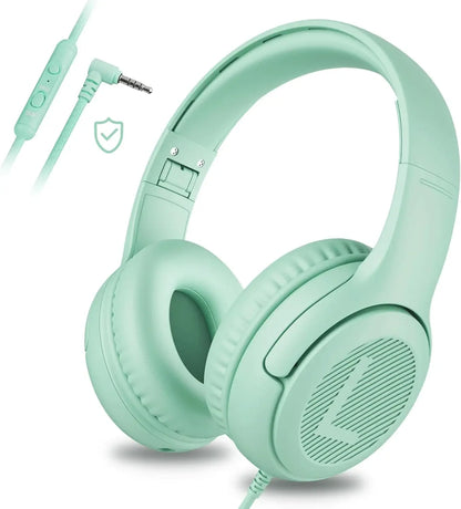 1/2/3 pièces AWATRUE AT2 Casque filaire pour enfants avec micro, casque supra-auriculaire pliable pour PC, ordinateur portable