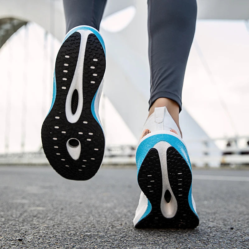 New Sports Shoes for Men & Women, Running Sneakers with Carbon Plate, Male Marathon Racing, Shock-Absorbing Athletics Training Shoes