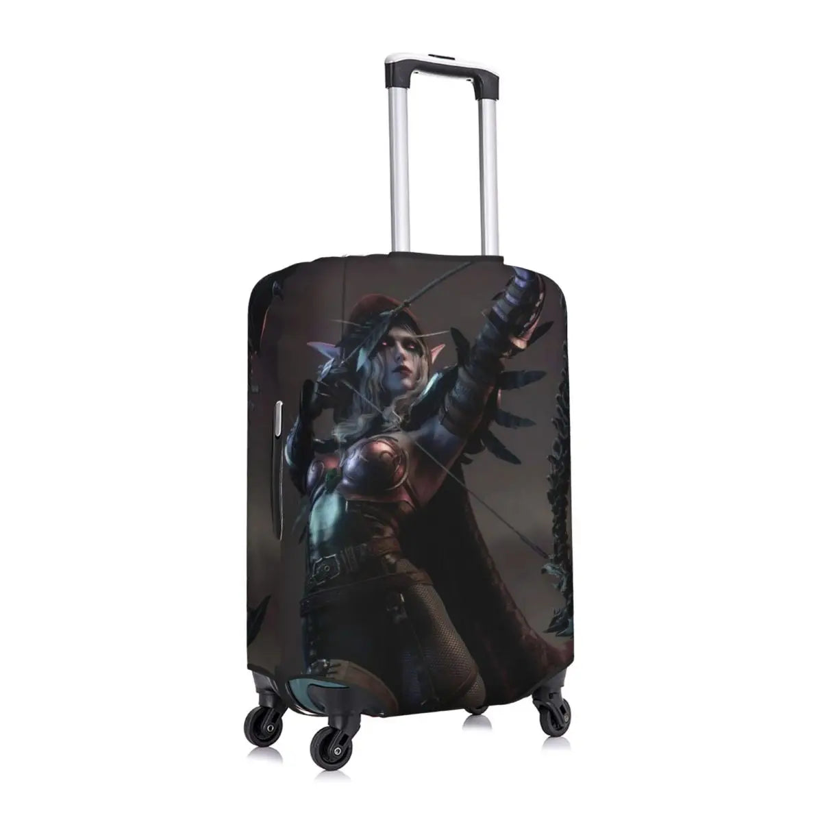 World Of Warcraft Sylvanas Windrunner Suitcase Cover Travel Holiday Fun Luggage Supplies Protection