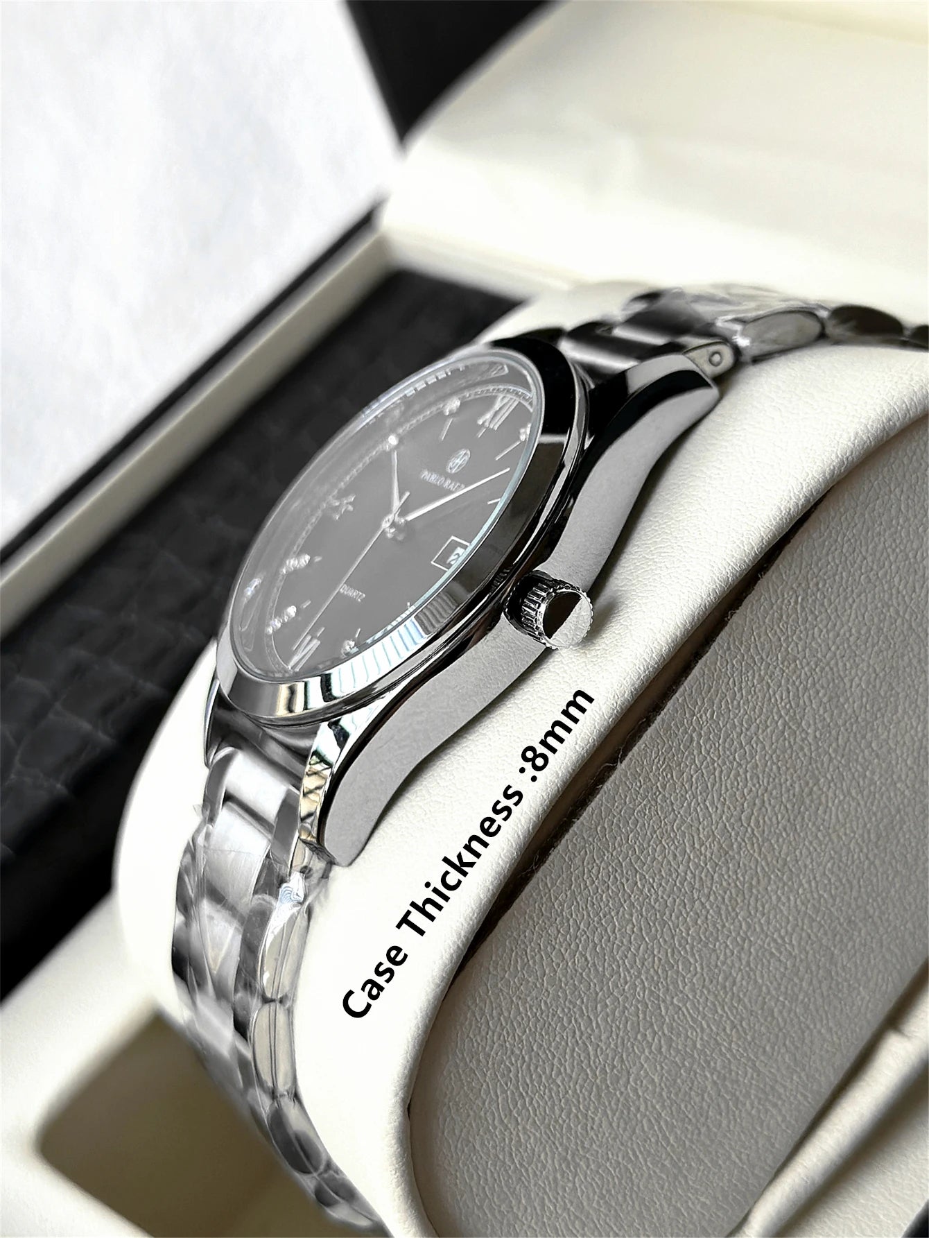 PABLO RAEZ Real Photos Brand Luxury Men's Watches Waterproof Luminous Date Watch Stainless Steel Fashion Quartz Man Wristwatch