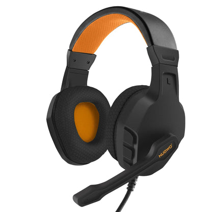 Casque de jeu NUBWO U3 avec microphone, casque filaire supra-auriculaire avec fonction de mise en sourdine et contrôle du volume pour PS5, PS4, PC, Mac, Switch et Xbox One.
